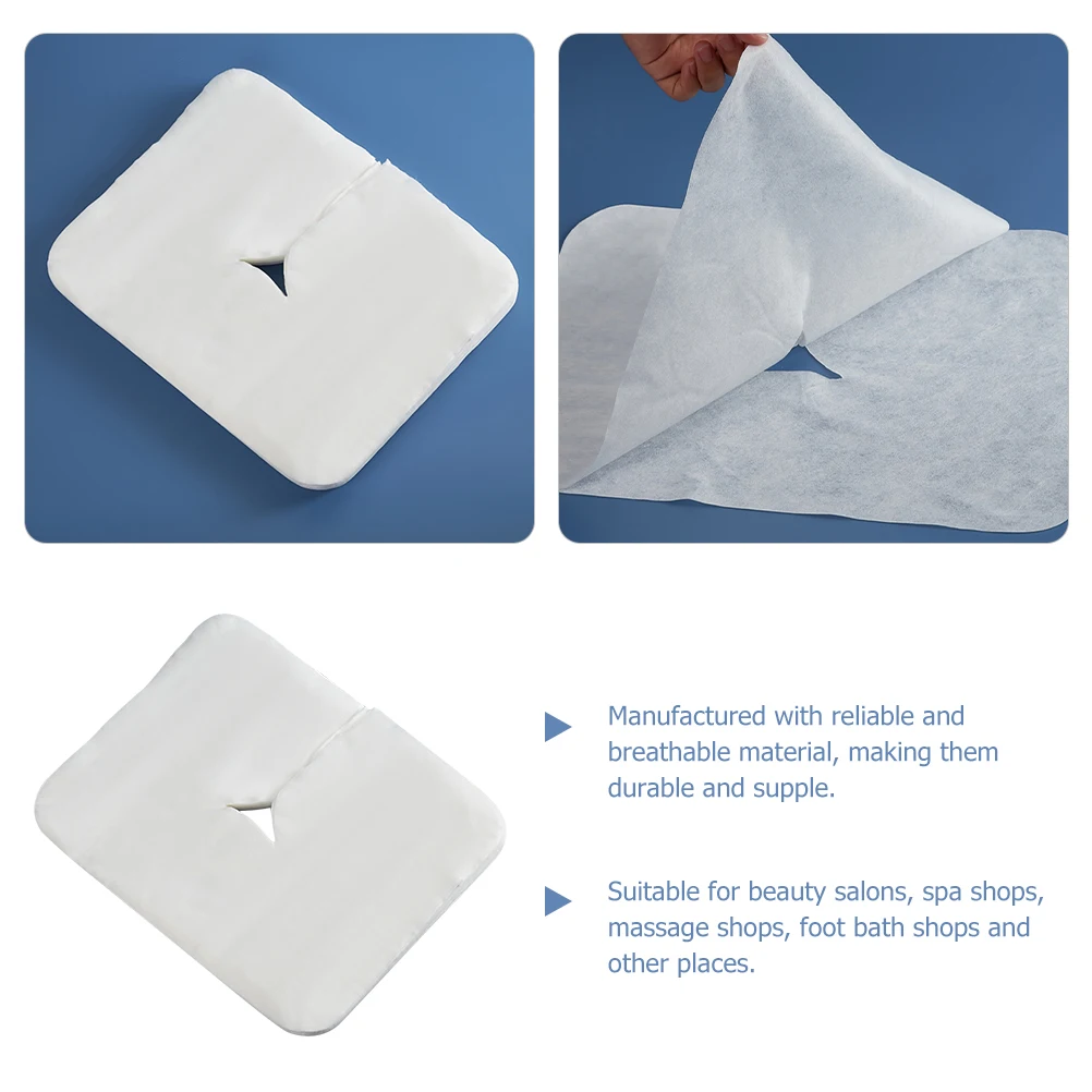100pcs Disposable Headrest Covers Massage Bed Hole Pillow Spa Face Rest Cradle Pad U-shaped Cover Breathable Salon Use
100pcs Disposable Headrest Covers Massage Bed Hole Pillow Spa Face Rest Cradle Pad U-shaped Cover Breathable Salon Use