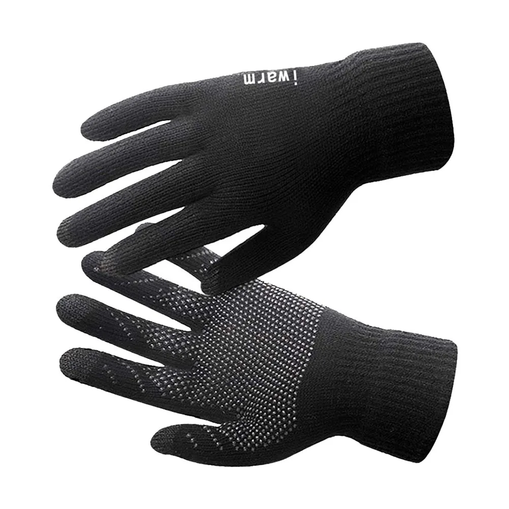Touch Screen Gloves Winter Thick Warm Knitted Unisex Acrylic Gloves with Silicone Grips for Driving Outdoor Sports Black
Touch Screen Gloves Winter Thick Warm Knitted Unisex Acrylic Gloves with Silicone Grips for Driving Outdoor Sports Black