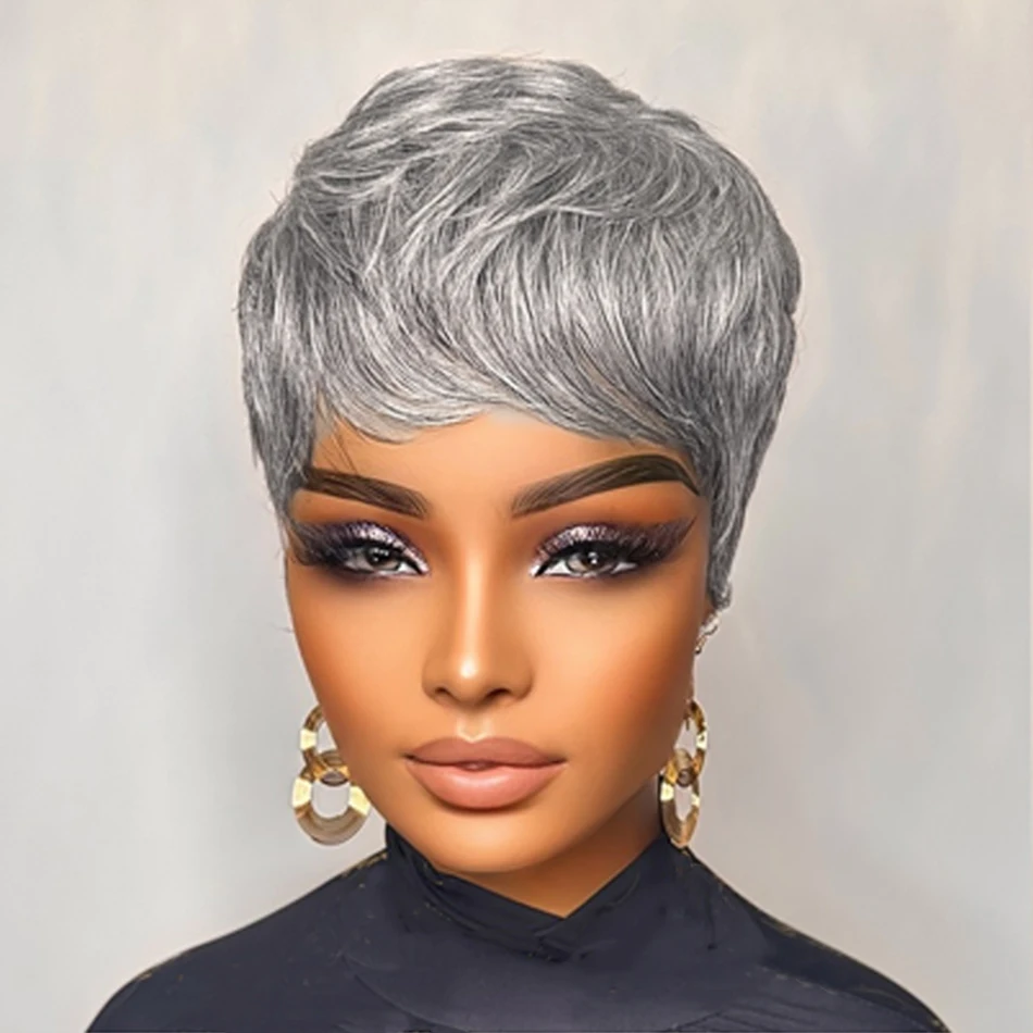 Короткий парик пикси, серебристо-серый, 100% человеческие волосы, термобезопасный, полная машина для женщин, 4-дюймовый гладкий прямой стиль
Короткий парик пикси, серебристо-серый, 100% человеческие волосы, термобезопасный, полная машина для женщин, 4-дюймовый гладкий прямой стиль