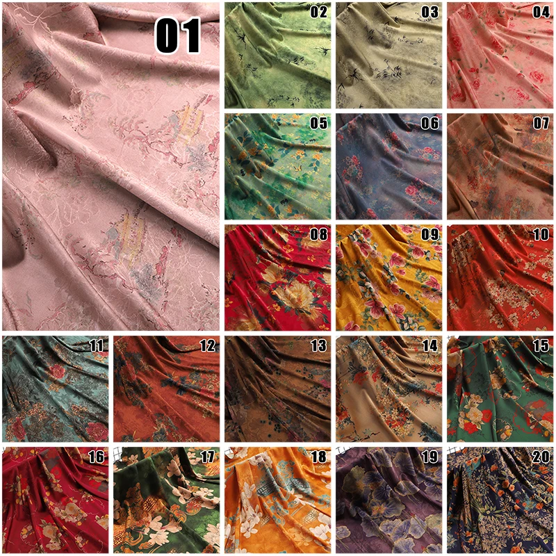 100x150cm Imitation Silk Cloud Gauze Fabric Soft Chinese-style Cotton Silk Printed Fabric DIY Cheongsam Dress Hanfu Clothing
100x150cm Imitation Silk Cloud Gauze Fabric Soft Chinese-style Cotton Silk Printed Fabric DIY Cheongsam Dress Hanfu Clothing