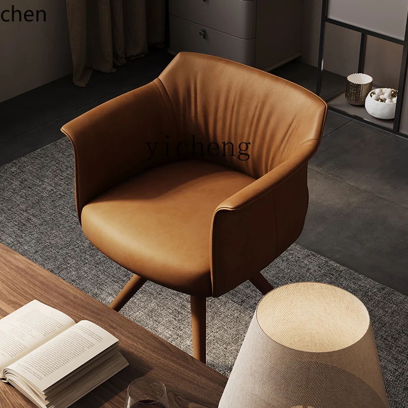 PYH book chair, luxury villa large flat-floor home study leather modern simple book chair can be rotated
PYH book chair, luxury villa large flat-floor home study leather modern simple book chair can be rotated