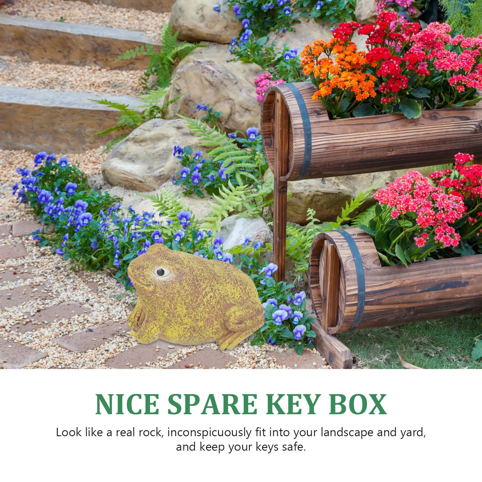 Frog Shaped Key Hider Box Outdoor Garden Resin Statue Waterproof Storage For Spare Keys Yard Courtyard Security Holder
Frog Shaped Key Hider Box Outdoor Garden Resin Statue Waterproof Storage For Spare Keys Yard Courtyard Security Holder