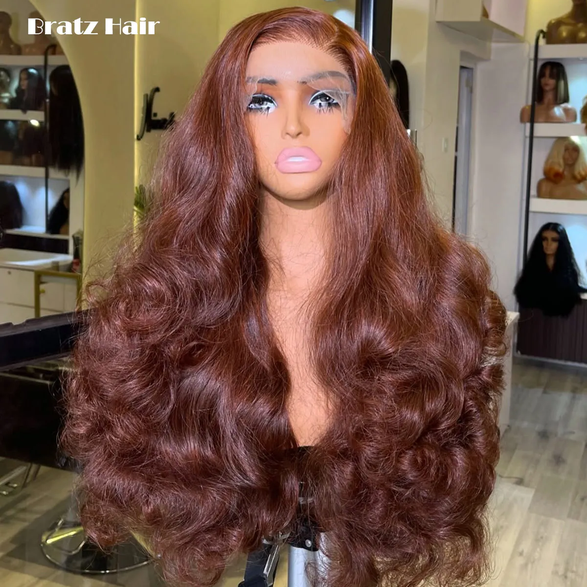 400 Density Brown Color Loose Body Wave Wig Human Hair Glueless 13x6 13x4 HD Lace Front Wig Human Hair Brown Bouncy Curly Wigs
400 Density Brown Color Loose Body Wave Wig Human Hair Glueless 13x6 13x4 HD Lace Front Wig Human Hair Brown Bouncy Curly Wigs