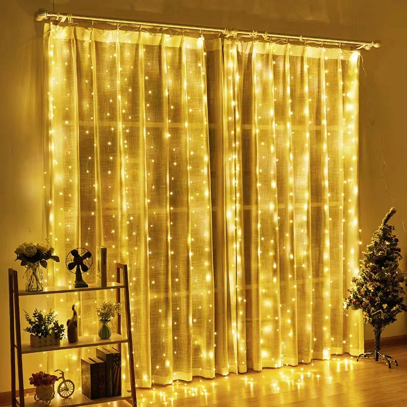 USB Curtain String Lights 8 Lighting Modes Christmas Garland Festoon Wedding Party Home Holiday Bedroom Decoration Fairy Lights
USB Curtain String Lights 8 Lighting Modes Christmas Garland Festoon Wedding Party Home Holiday Bedroom Decoration Fairy Lights