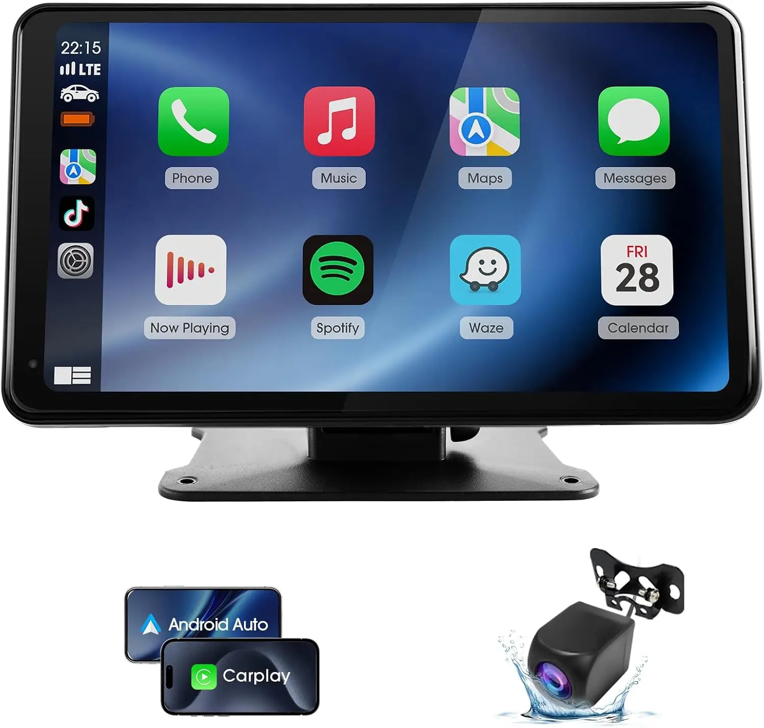 7' Wireless CarPlay & Android Auto Car Stereo with Backup Camera, HD Touch Screen, GPS, Voice Control - Universal Fit
7' Wireless CarPlay & Android Auto Car Stereo with Backup Camera, HD Touch Screen, GPS, Voice Control - Universal Fit