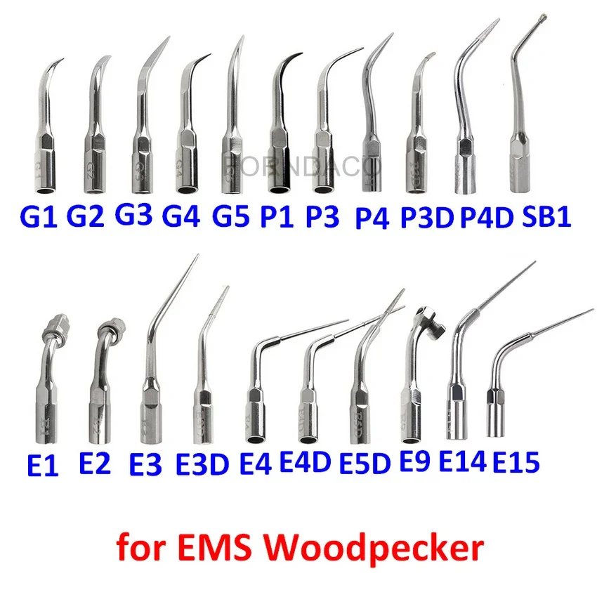 5pcs Dental Ultrasonic Scaler Endo Perio Scaling Tips G1 G2 G3 G4 G5 G6 P1 P3 P4 P3D P4D E1 E2 E3 E4 E3D SB1 E4D E9 E14 E15 E5D
5pcs Dental Ultrasonic Scaler Endo Perio Scaling Tips G1 G2 G3 G4 G5 G6 P1 P3 P4 P3D P4D E1 E2 E3 E4 E3D SB1 E4D E9 E14 E15 E5D