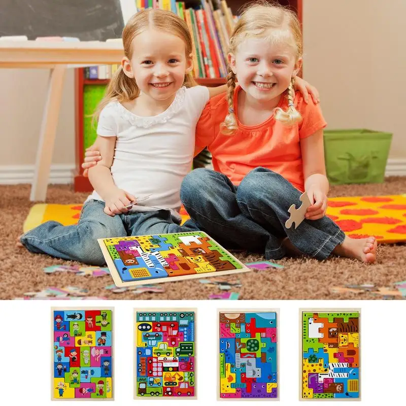 Деревянные игрушки-пазлы в виде животных Tangram, обучающая креативная игра-пазл Монтессори, красочный шаблон, форма, детская игрушка
Деревянные игрушки-пазлы в виде животных Tangram, обучающая креативная игра-пазл Монтессори, красочный шаблон, форма, детская игрушка
