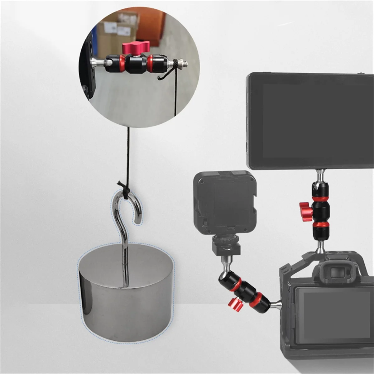 AB20-Universal Adjustment 1/4 Interface Fill Light Bracket Live Photo Strange Hand Photography Part Style C
AB20-Universal Adjustment 1/4 Interface Fill Light Bracket Live Photo Strange Hand Photography Part Style C