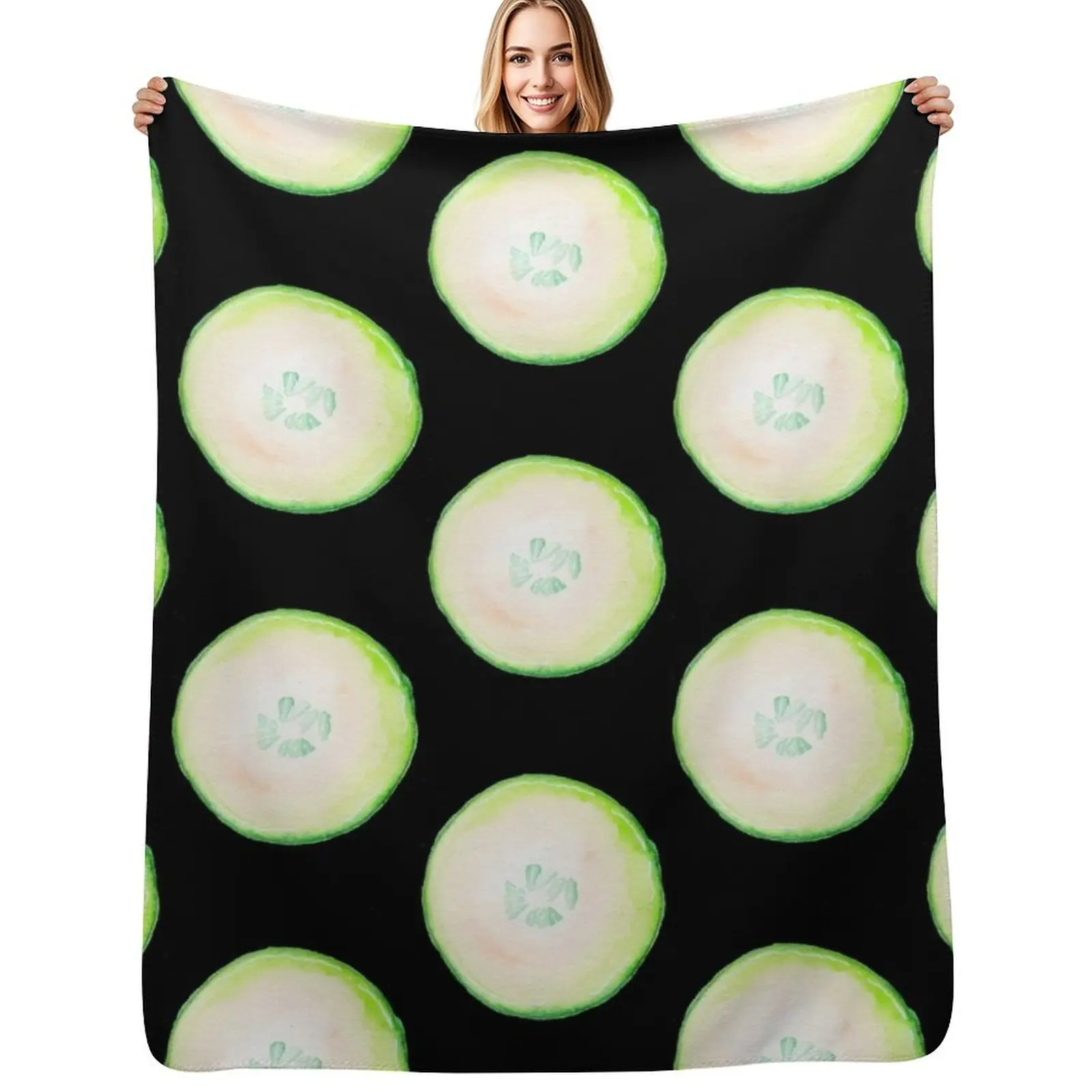 Watercolor Cucumber Throw Blanket Durable Warm Blanket for Daily Home Use
Watercolor Cucumber Throw Blanket Durable Warm Blanket for Daily Home Use