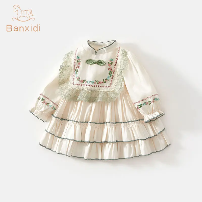 Girls New Chinese Dress Spring Baby Princess Dress One Year Dress Spring and Autumn Children's Clothing
Girls New Chinese Dress Spring Baby Princess Dress One Year Dress Spring and Autumn Children's Clothing