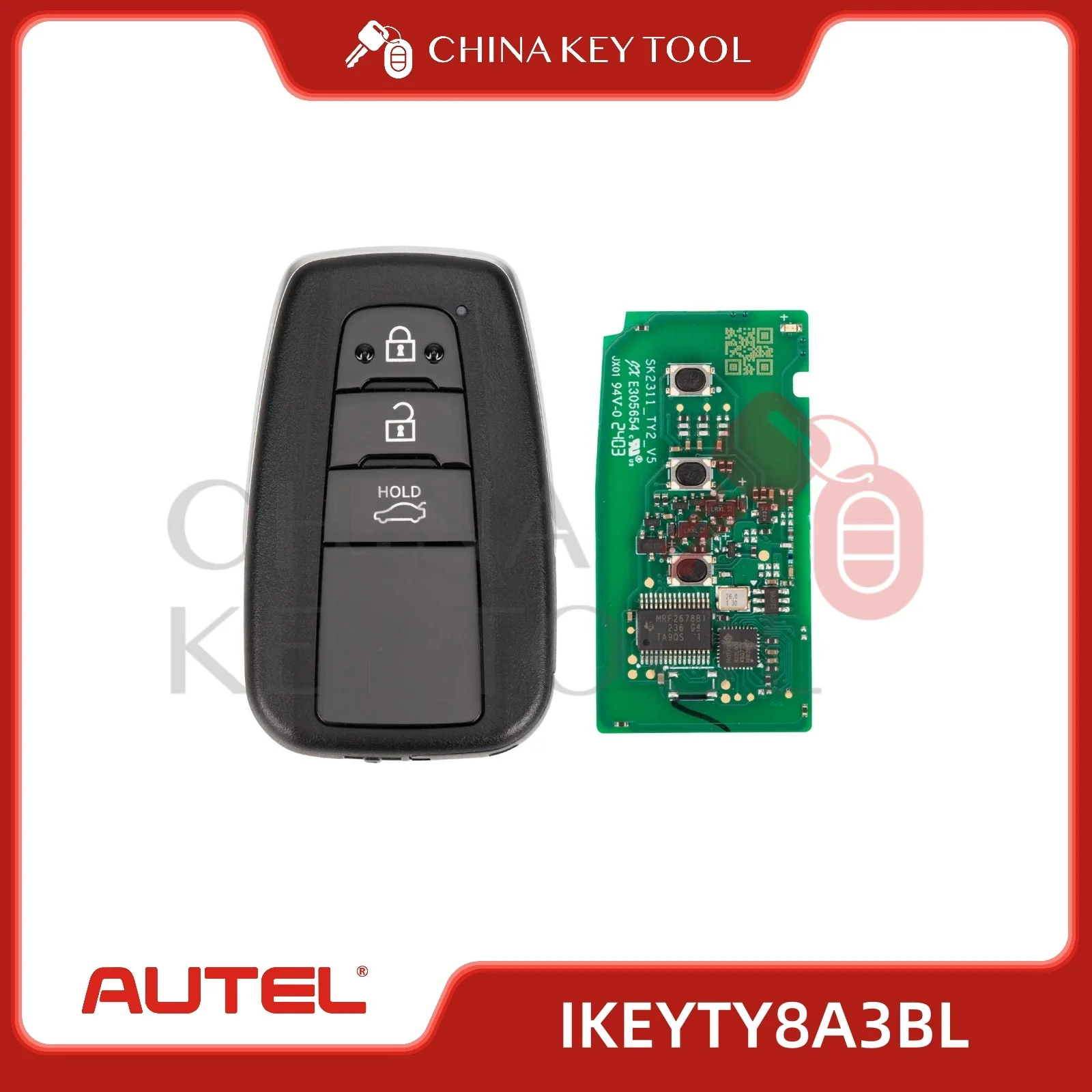 1PCS Autel Smart Key IKEYTY8A3BL 8A3BL 3 Buttons 315/433 MHz For Autel Smart Key For KM100 IM508 IM608 KM100E
1PCS Autel Smart Key IKEYTY8A3BL 8A3BL 3 Buttons 315/433 MHz For Autel Smart Key For KM100 IM508 IM608 KM100E