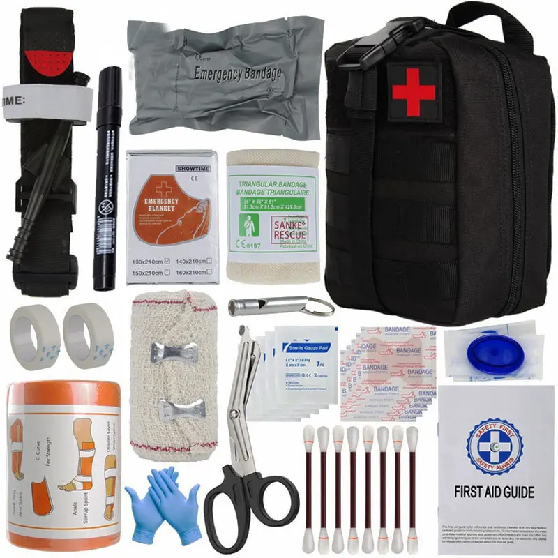 First Aid Survival Kit Tactical IFAK Pouch Supplied full set Molle Camping Kit with EMT Items for Military Emergency Outdoors
First Aid Survival Kit Tactical IFAK Pouch Supplied full set Molle Camping Kit with EMT Items for Military Emergency Outdoors