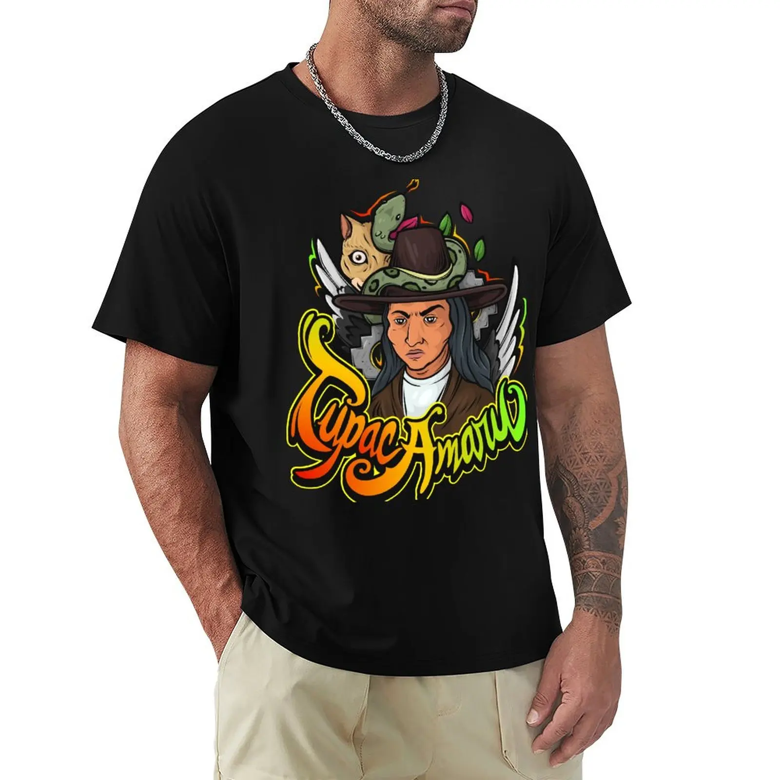Tupac Amaru II T-Shirt Casual Trendy Short Sleeve T-Shirt
Tupac Amaru II T-Shirt Casual Trendy Short Sleeve T-Shirt