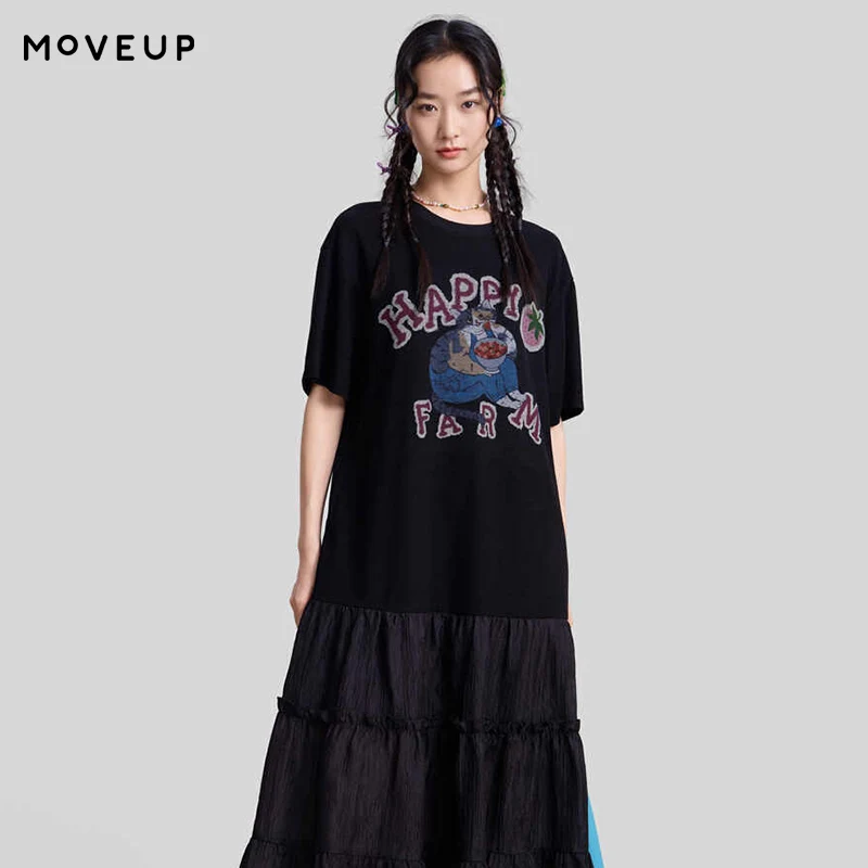 MOVEUP Knitted Dress 2026 Spring New Short Sleeve Round Neck Cartoon Letter Strawberry Cat Print Loose Ruffled Hem 3ELC11335
MOVEUP Knitted Dress 2026 Spring New Short Sleeve Round Neck Cartoon Letter Strawberry Cat Print Loose Ruffled Hem 3ELC11335