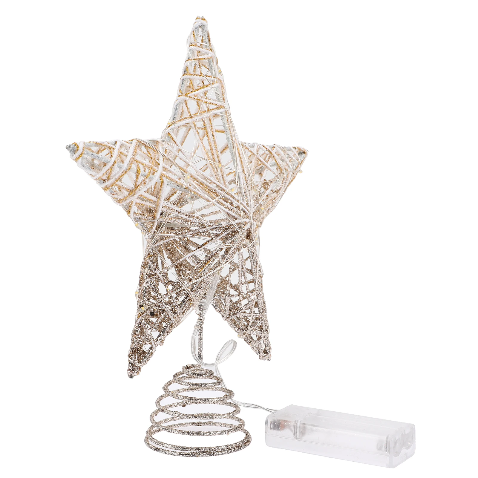 Christmas Star Tree Topper String Light LED Pentagram Fairy Lights for Xmas Tree Decoration Shiny Powder Coated Iron Material
Christmas Star Tree Topper String Light LED Pentagram Fairy Lights for Xmas Tree Decoration Shiny Powder Coated Iron Material