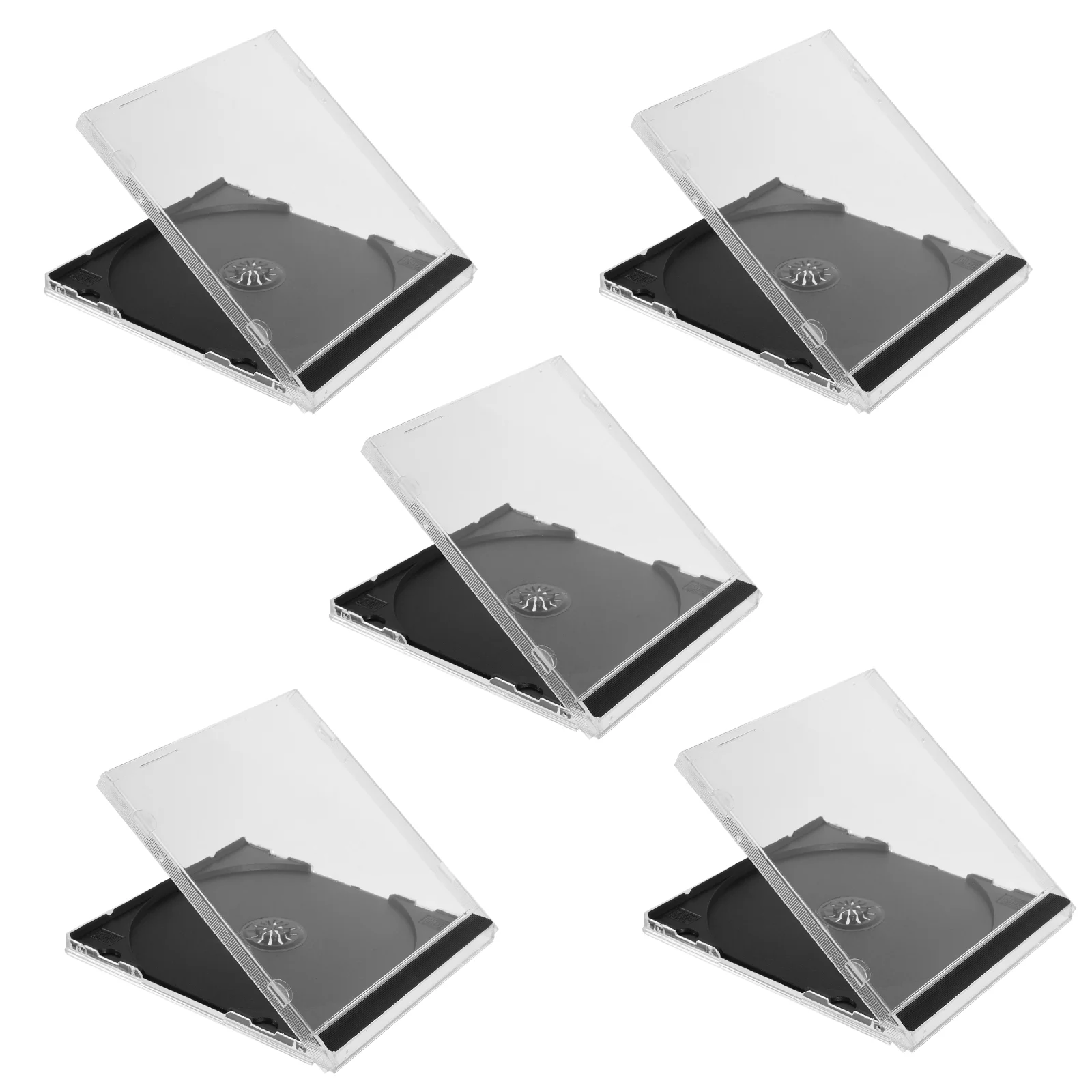5 Pcs CD Jewel Case Holder 100 Disc Capacity Thick Plastic DVD Storage Box Transparent Black Reusable Compact CD ganizer
5 Pcs CD Jewel Case Holder 100 Disc Capacity Thick Plastic DVD Storage Box Transparent Black Reusable Compact CD ganizer
