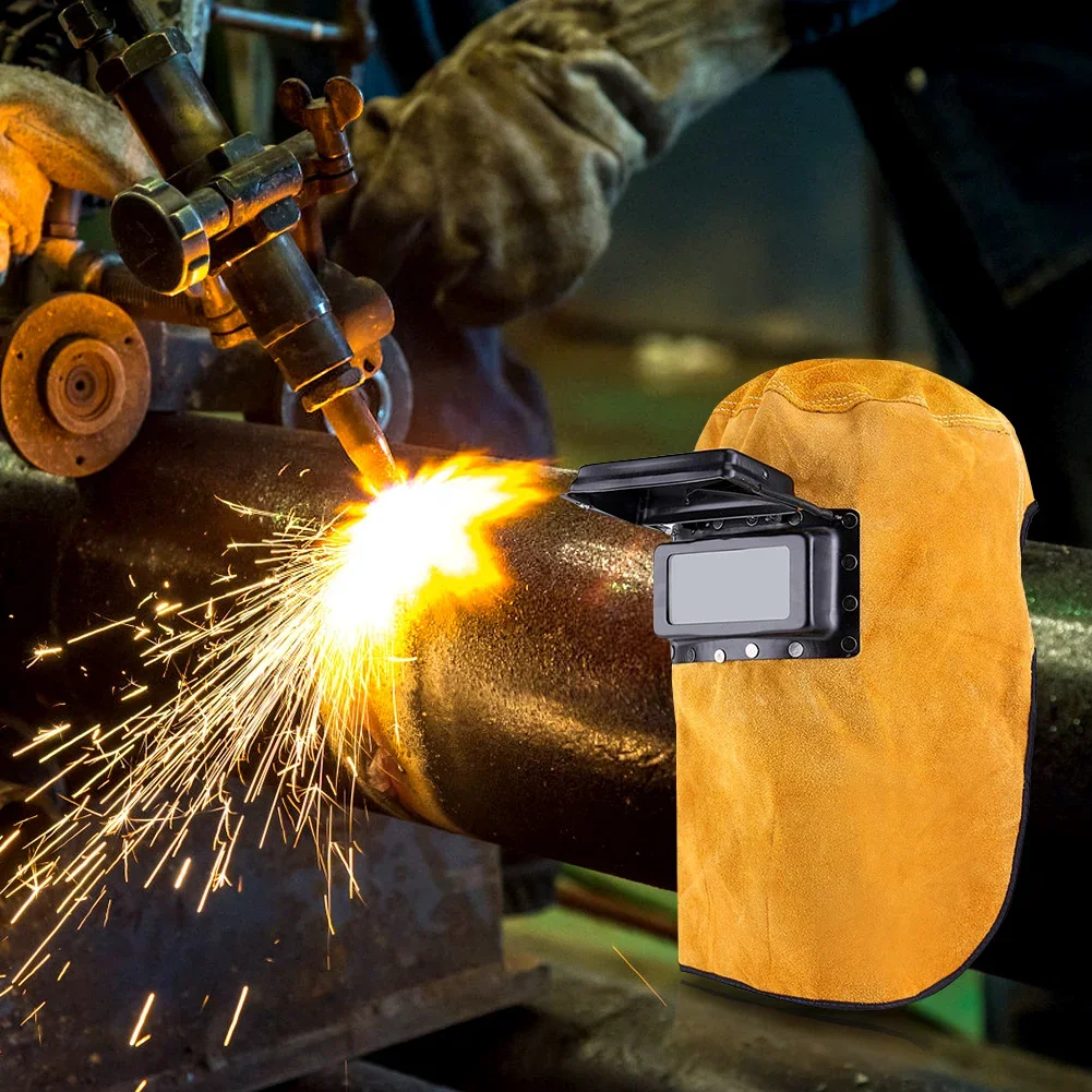 New Heat Resistant Breathable Welding Helmet Mask with Lens Welder Mask Leather Welding Mask Goggles Filter маска Protective Hat
New Heat Resistant Breathable Welding Helmet Mask with Lens Welder Mask Leather Welding Mask Goggles Filter маска Protective Hat