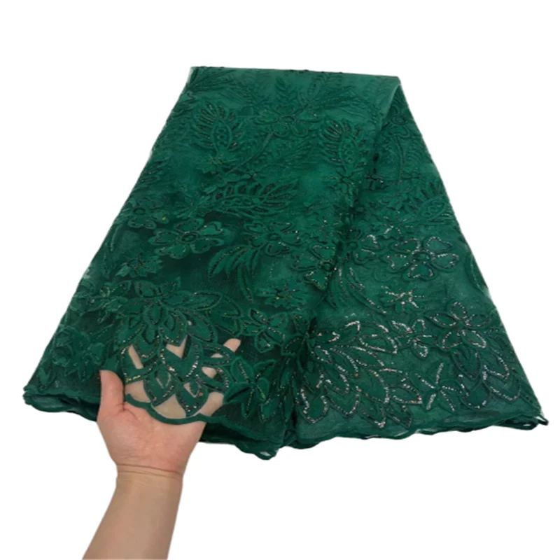 Latest Green African Lace Fabric 2022 High Quality Lace French Milk Silk Lace Fabric With Sequins nigeria party dress
Latest Green African Lace Fabric 2022 High Quality Lace French Milk Silk Lace Fabric With Sequins nigeria party dress