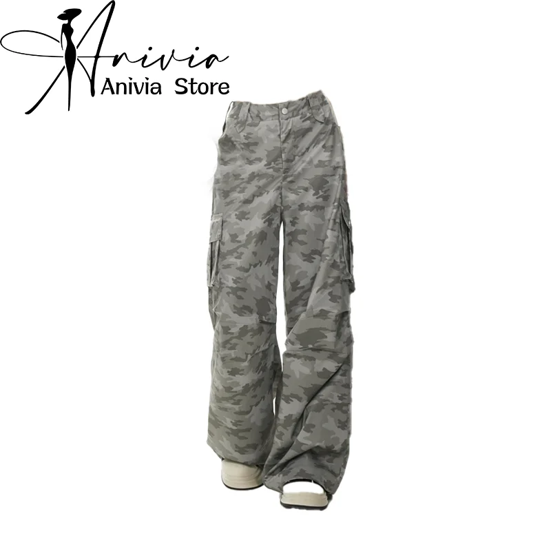 Women's Camouflage Cargo Pants Vintage Harajuku Aesthetic Streetwear Y2k Pants High Waist Trousers Japanese 2000s Style Clothes
Women's Camouflage Cargo Pants Vintage Harajuku Aesthetic Streetwear Y2k Pants High Waist Trousers Japanese 2000s Style Clothes