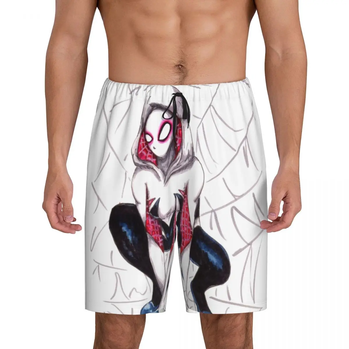 Custom Men Ghost Spider Girl Pajama Shorts Print Sleep Pjs Sleepwear Bottoms with Pockets
Custom Men Ghost Spider Girl Pajama Shorts Print Sleep Pjs Sleepwear Bottoms with Pockets