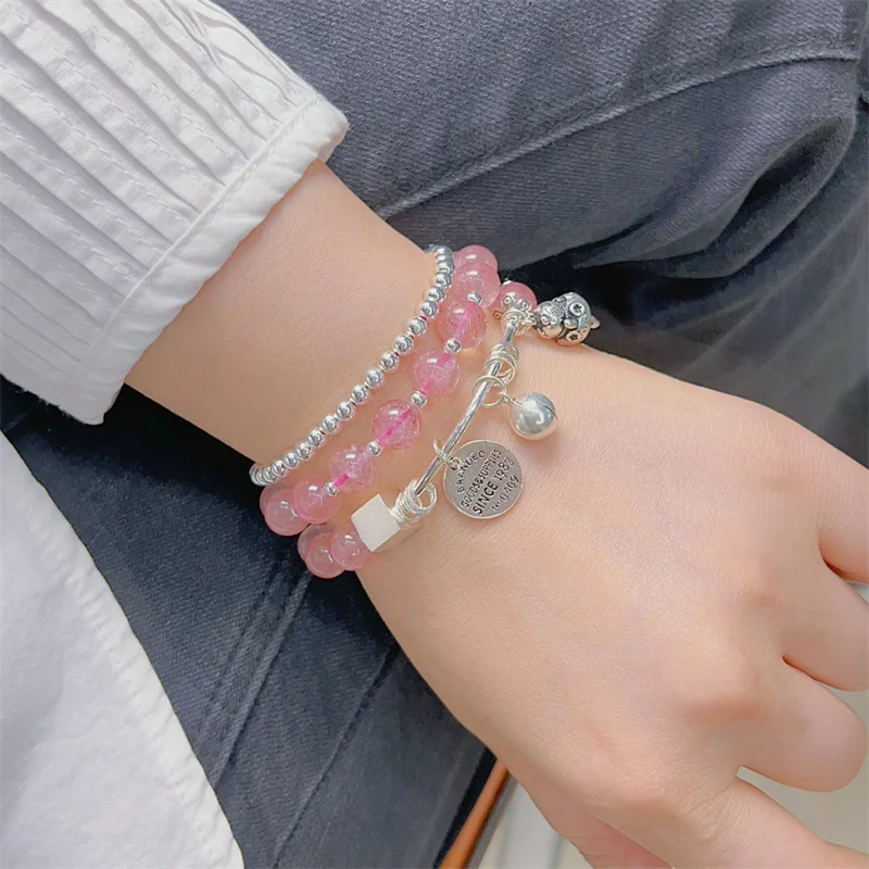 Sterling Silver Bracelet S925 For Woman Female Girl Original Manual Lovers Retro Style Popular Gift Fashion Boutique Jewelry
Sterling Silver Bracelet S925 For Woman Female Girl Original Manual Lovers Retro Style Popular Gift Fashion Boutique Jewelry
