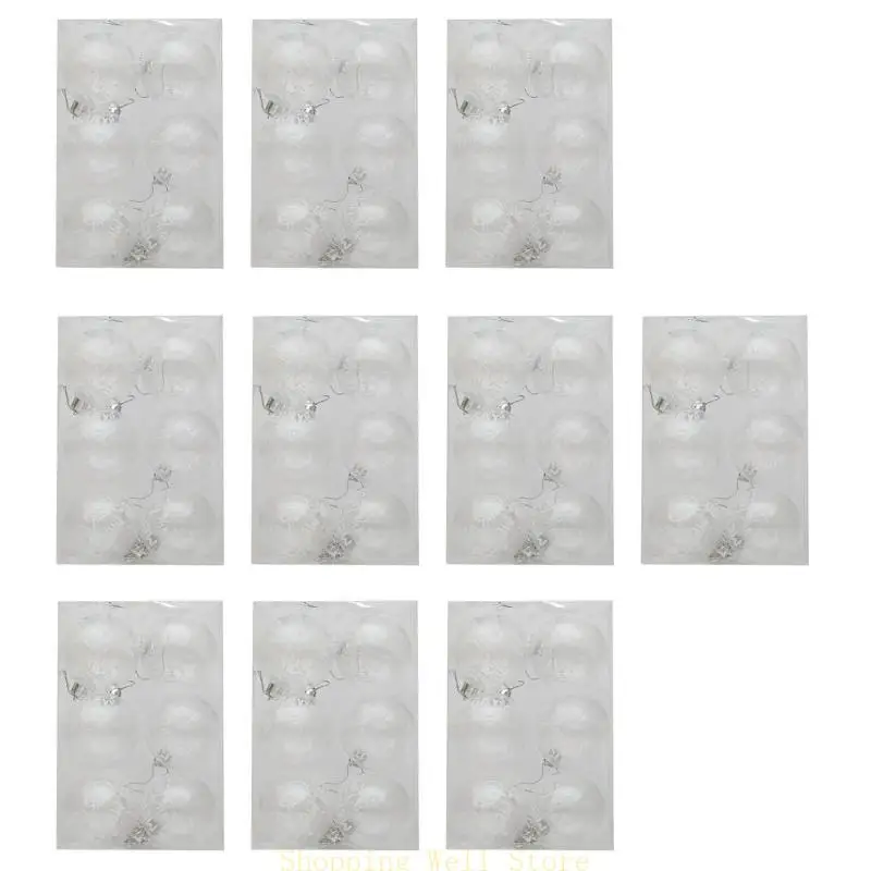 KX4B Set of 10 Clear Christmas Tree Baubles Festives Hanging Pendants Home Decoration
KX4B Set of 10 Clear Christmas Tree Baubles Festives Hanging Pendants Home Decoration