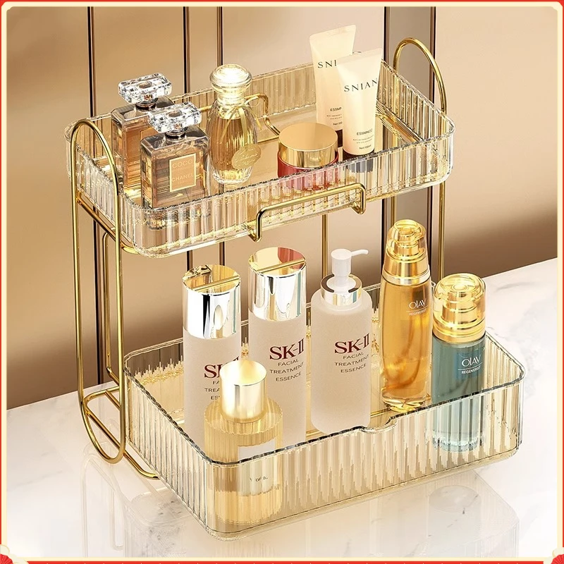 High-grade Acrylic Makeup Holder Multi-use Storage Shelf for Cosmetics Bathroom Vanity
High-grade Acrylic Makeup Holder Multi-use Storage Shelf for Cosmetics Bathroom Vanity