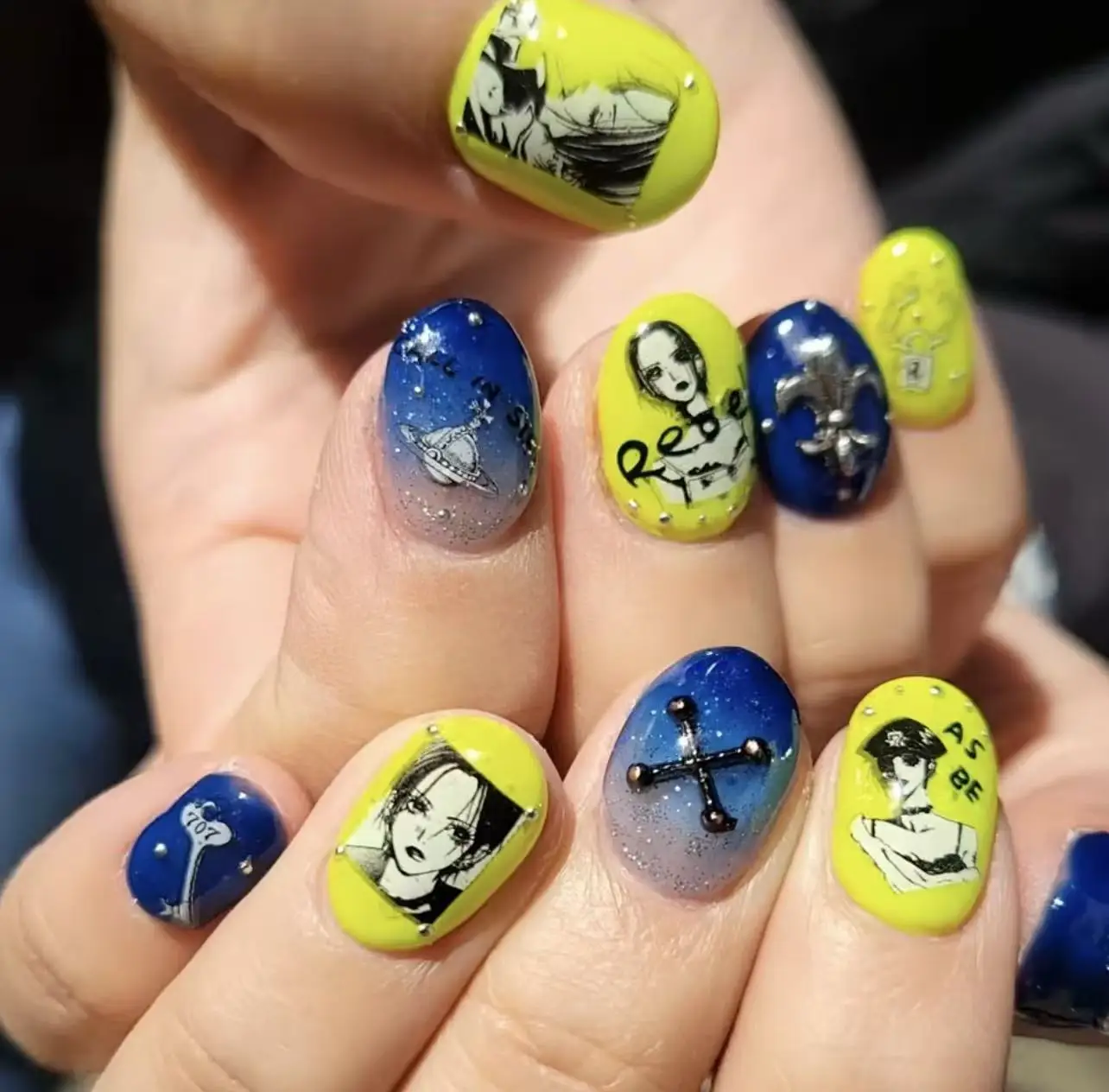 Oosaki Nana On-the-Go Manicure peel and Stick 3d Nail Art Sticker Decal Salon Quality Daily Use Anime nail design
Oosaki Nana On-the-Go Manicure peel and Stick 3d Nail Art Sticker Decal Salon Quality Daily Use Anime nail design