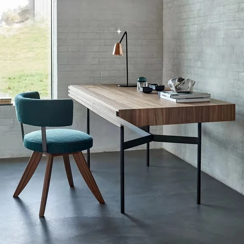 Современный минималистичный письменный стол, минималистичный письменный стол из черного ореха, скандинавский итальянский минималистичный стол из массива дерева 
Современный минималистичный письменный стол, минималистичный письменный стол из черного ореха, скандинавский итальянский минималистичный стол из массива дерева