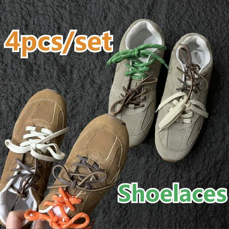 HOT 4pcs 100cm Combination Shoelaces Vintage DE Training Round Flat Shoelaces For Miu Series Sports Individual Shoes Laces
HOT 4pcs 100cm Combination Shoelaces Vintage DE Training Round Flat Shoelaces For Miu Series Sports Individual Shoes Laces