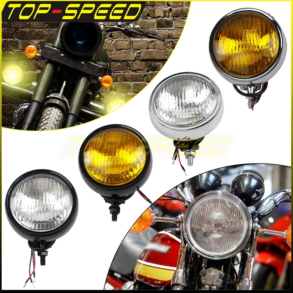 Universal Headlight Motorcycle 4.5inch Head Lamps Retro Engine Guard Fog Auxiliary Light For Honda Harley Softail Dyna Touring
Universal Headlight Motorcycle 4.5inch Head Lamps Retro Engine Guard Fog Auxiliary Light For Honda Harley Softail Dyna Touring