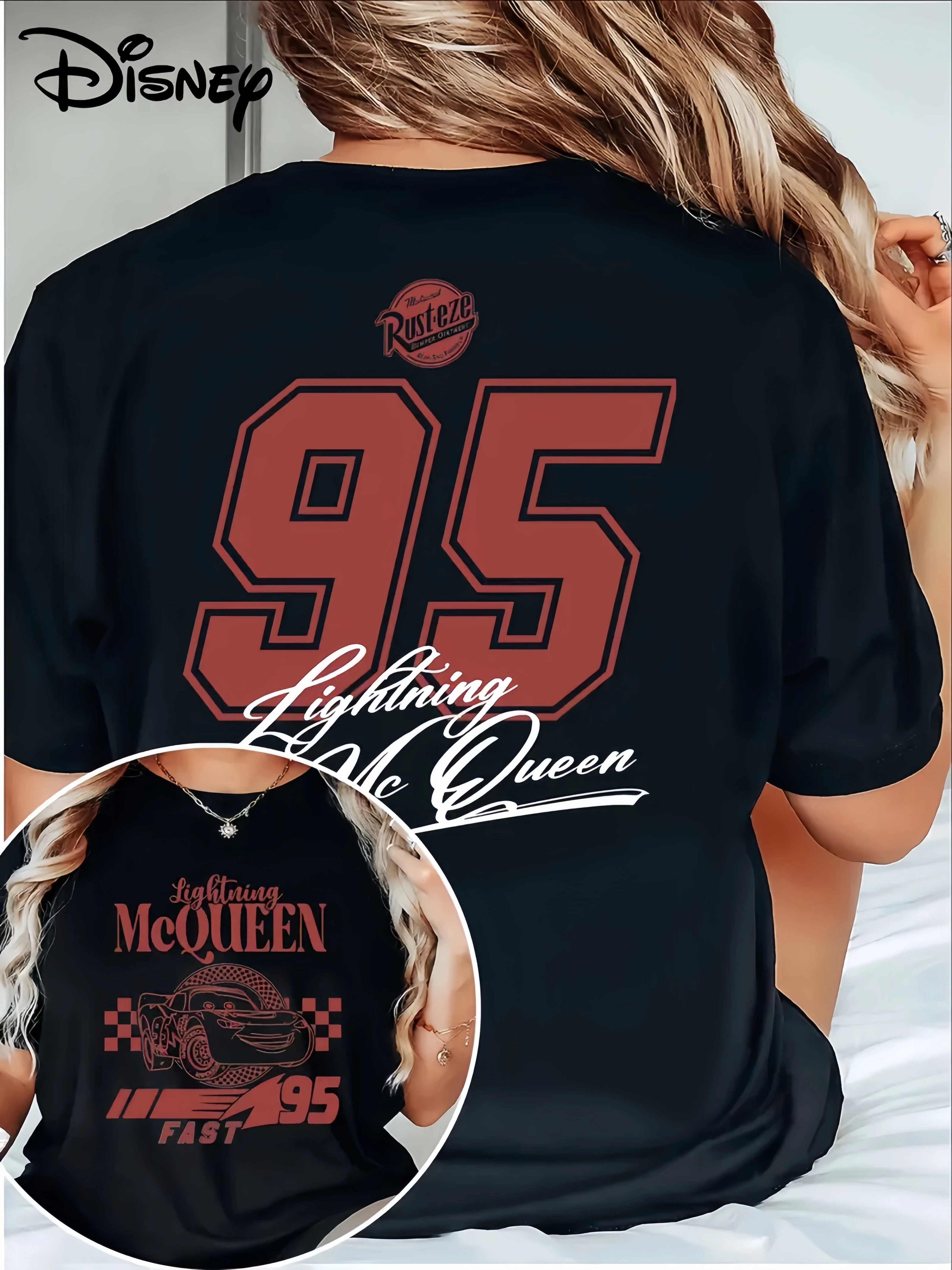 2025 Женская повседневная удобная уникальная черная футболка с круглым вырезом и короткими рукавами с принтом Disney с уникальным улыбающимся лицом
2025 Женская повседневная удобная уникальная черная футболка с круглым вырезом и короткими рукавами с принтом Disney с уникальным улыбающимся лицом