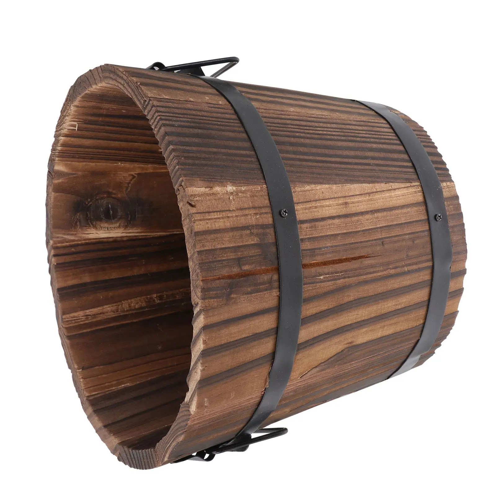 Wooden Round Barrel Planter Large Brown Eco Friendly Flower Pot Home Office Garden Decoration Rustic Wood Bucket Planter
Wooden Round Barrel Planter Large Brown Eco Friendly Flower Pot Home Office Garden Decoration Rustic Wood Bucket Planter