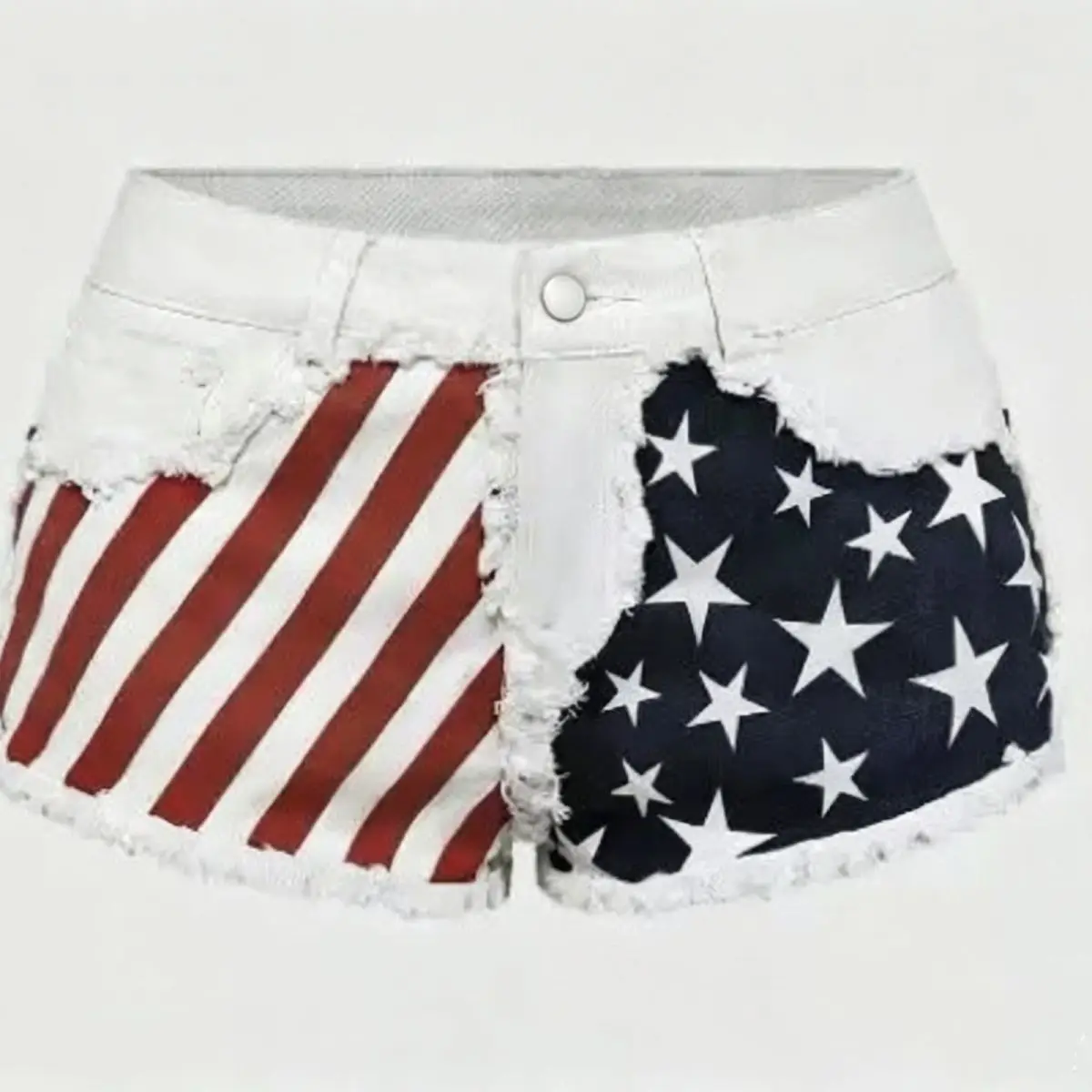 American Spice Girl Retro Contrasting Colors Star Striped Design Hot Pants Printed Women Denim Shorts Summer
American Spice Girl Retro Contrasting Colors Star Striped Design Hot Pants Printed Women Denim Shorts Summer