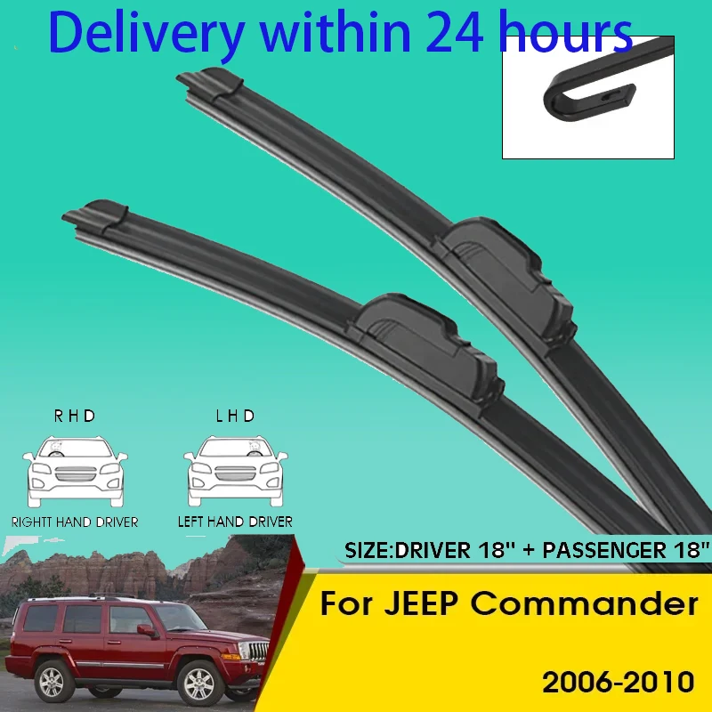 Car Wiper Blades For JEEP Commander 2006-2010 Windshield Windscreen Front Window Blades 18"+18" Car Accessories
Car Wiper Blades For JEEP Commander 2006-2010 Windshield Windscreen Front Window Blades 18"+18" Car Accessories