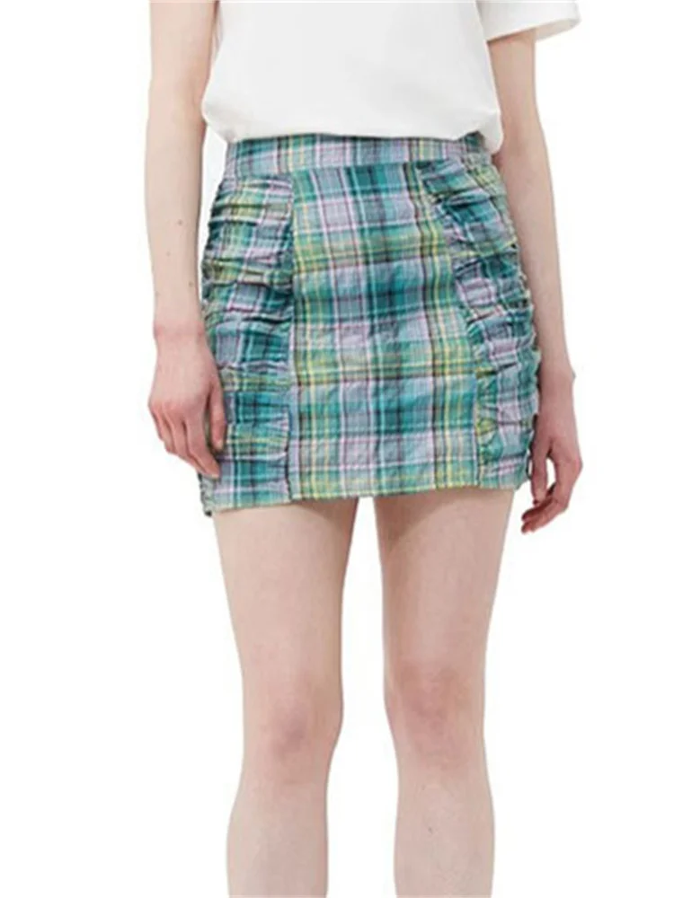 Fashion Ladies Pleated Package Hip Short Jupe Women High Waist Plaid Mini Skirt 2024 Summer New
Fashion Ladies Pleated Package Hip Short Jupe Women High Waist Plaid Mini Skirt 2024 Summer New