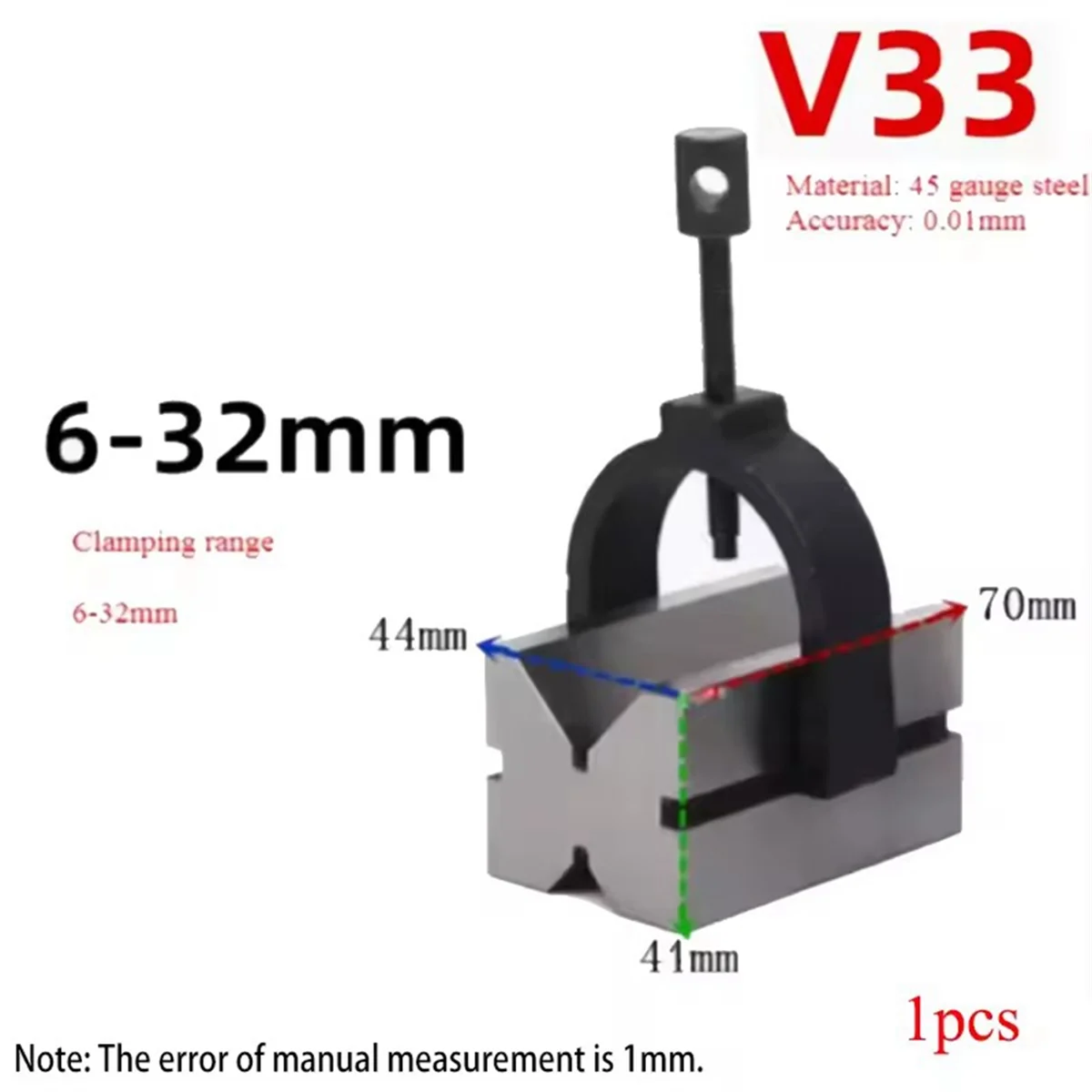 BAAQ 1 шт., высокоточный набор зажимов V-блоков типа A, набор инструментов для машинников и зажимов V33
BAAQ 1 шт., высокоточный набор зажимов V-блоков типа A, набор инструментов для машинников и зажимов V33