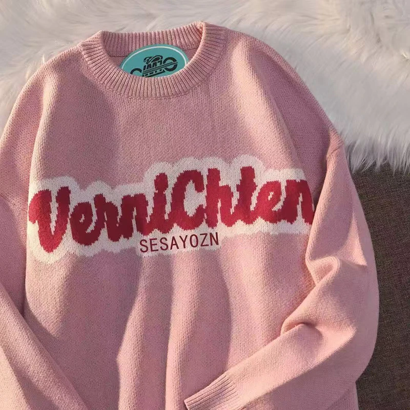 New Arrival Spring 2025 Women Loose Fit Casual O-neck Letter Print Pullovers All-matched O-neck Soft Knitted Sweaters D06
New Arrival Spring 2025 Women Loose Fit Casual O-neck Letter Print Pullovers All-matched O-neck Soft Knitted Sweaters D06