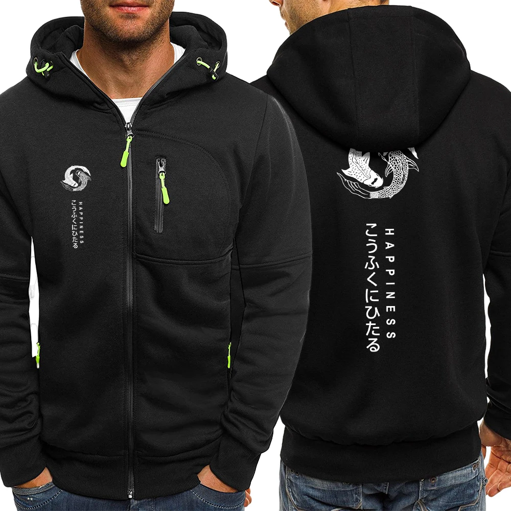 Two Koi Are Swimming Happily In The Water Пальто на молнии Мужская мода Мягкая толстовка Осенняя уличная одежда Повседневная унисекс флисовая куртка с длинным рукавом
Two Koi Are Swimming Happily In The Water Пальто на молнии Мужская мода Мягкая толстовка Осенняя уличная одежда Повседневная унисекс флисовая куртка с длинным рукавом