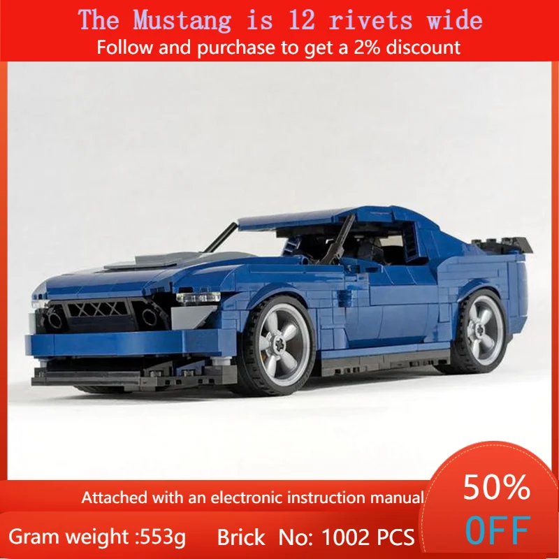 Строительный блок, модель автомобиля Mustang MOC 1002, детали, классический игрушечный набор для автомобиля для мальчиков и взрослых, креативная идея для рождественского подарка
Строительный блок, модель автомобиля Mustang MOC 1002, детали, классический игрушечный набор для автомобиля для мальчиков и взрослых, креативная идея для рождественского подарка