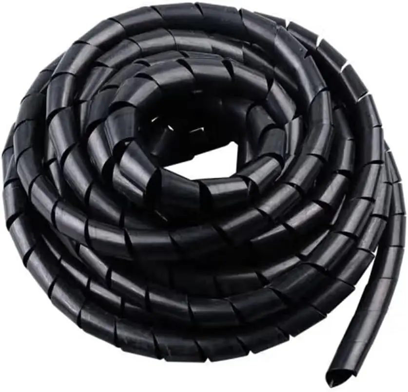 20 Ft Spiral Cable Wrap - 1/2 Inch Cord Management Sleeve for Computer, Audio & Video Cords, Black
20 Ft Spiral Cable Wrap - 1/2 Inch Cord Management Sleeve for Computer, Audio & Video Cords, Black