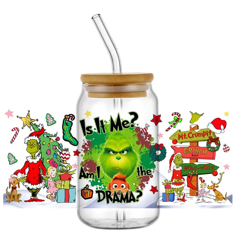 Miniso Christmas UV DTF Cup Wrap For 16ZO Libbey Glass Beer Can tumbler Transfer Stickers Waterproof DIY 
Miniso Christmas UV DTF Cup Wrap For 16ZO Libbey Glass Beer Can tumbler Transfer Stickers Waterproof DIY