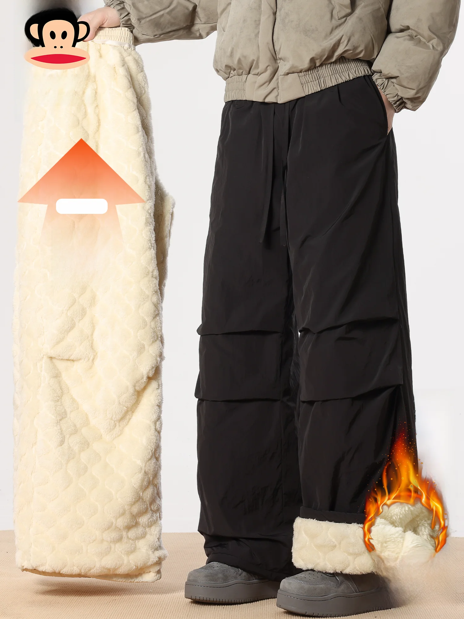 Мужские повседневные брюки PaulFrank Thiened Fce с флисовой подкладкой, свободного прямого кроя, зимние, теплые, из овчины
Мужские повседневные брюки PaulFrank Thiened Fce с флисовой подкладкой, свободного прямого кроя, зимние, теплые, из овчины