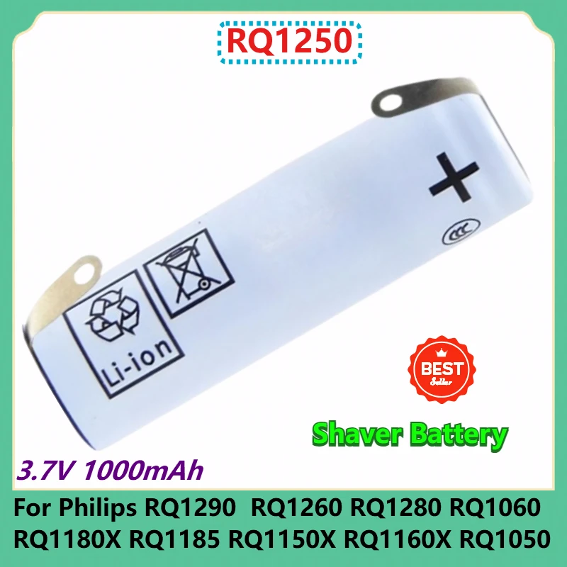 RQ1250 Replacement Shaver Battery 3.7V 1000mAh for Philips RQ1290 RQ1260 RQ1280 RQ1060 RQ1180X RQ1185 RQ1150X RQ1160X RQ1050
RQ1250 Replacement Shaver Battery 3.7V 1000mAh for Philips RQ1290 RQ1260 RQ1280 RQ1060 RQ1180X RQ1185 RQ1150X RQ1160X RQ1050