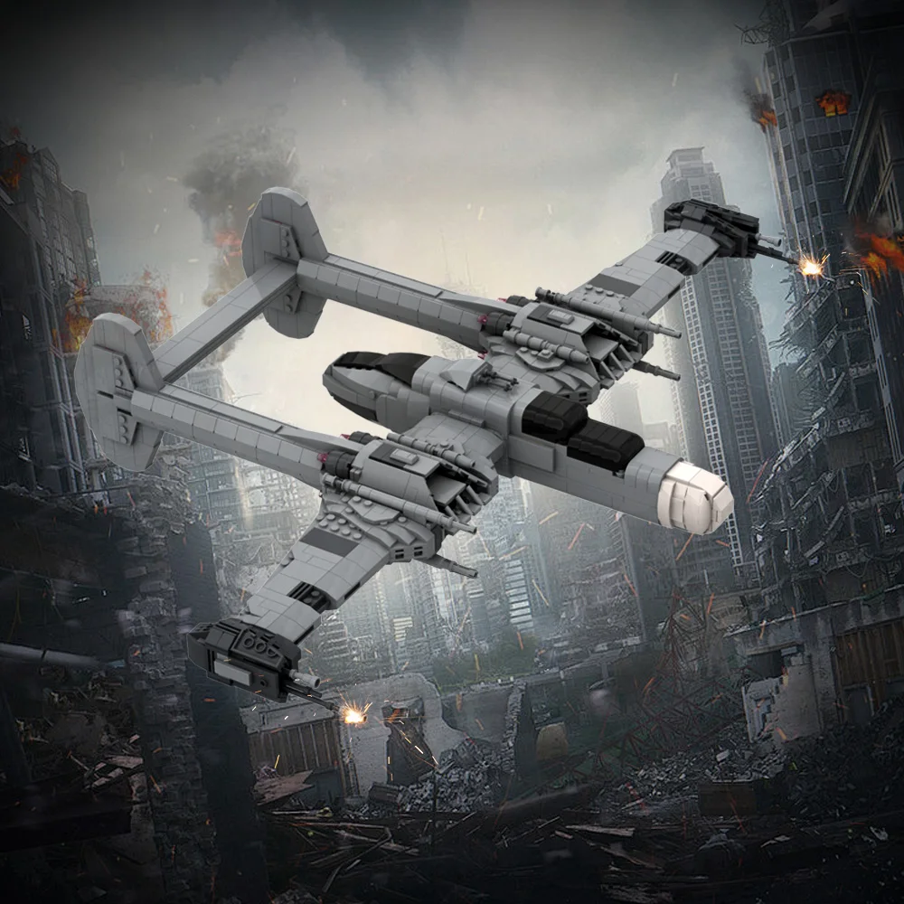 MOC SW/WWII B-61 Black Widow Fighter Model Building Blocks US Military Combat Northrop Night Fighter Assembled Bricks Toy Gift
MOC SW/WWII B-61 Black Widow Fighter Model Building Blocks US Military Combat Northrop Night Fighter Assembled Bricks Toy Gift