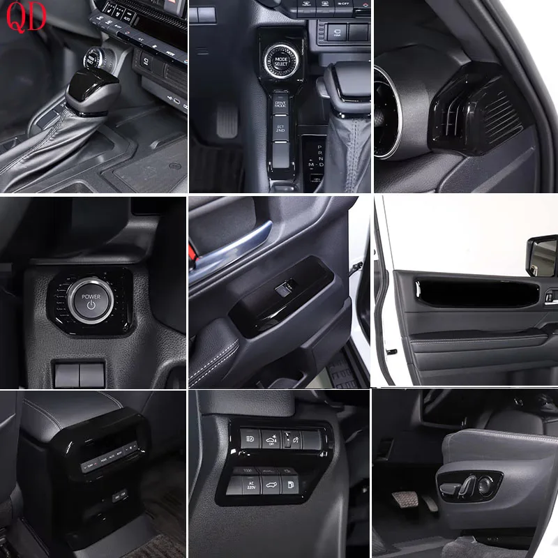 For Toyota Land Cruiser Prado 250 LC250 2024+ ABS Glossy Black car dashboard center console gear panel decorative sticker kit
For Toyota Land Cruiser Prado 250 LC250 2024+ ABS Glossy Black car dashboard center console gear panel decorative sticker kit