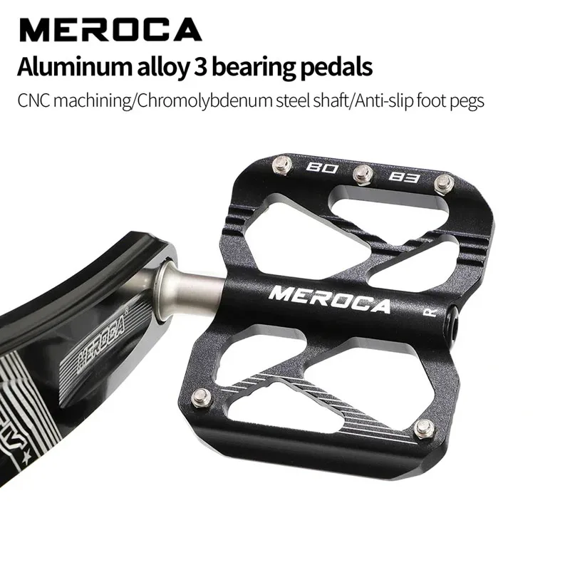 Педали для горного велосипеда MEROCA из алюминиевого сплава, 3 подшипника, Нескользящие, расширенные, с герметичным подшипником, велосипедные аксессуары с ЧПУ
Педали для горного велосипеда MEROCA из алюминиевого сплава, 3 подшипника, Нескользящие, расширенные, с герметичным подшипником, велосипедные аксессуары с ЧПУ