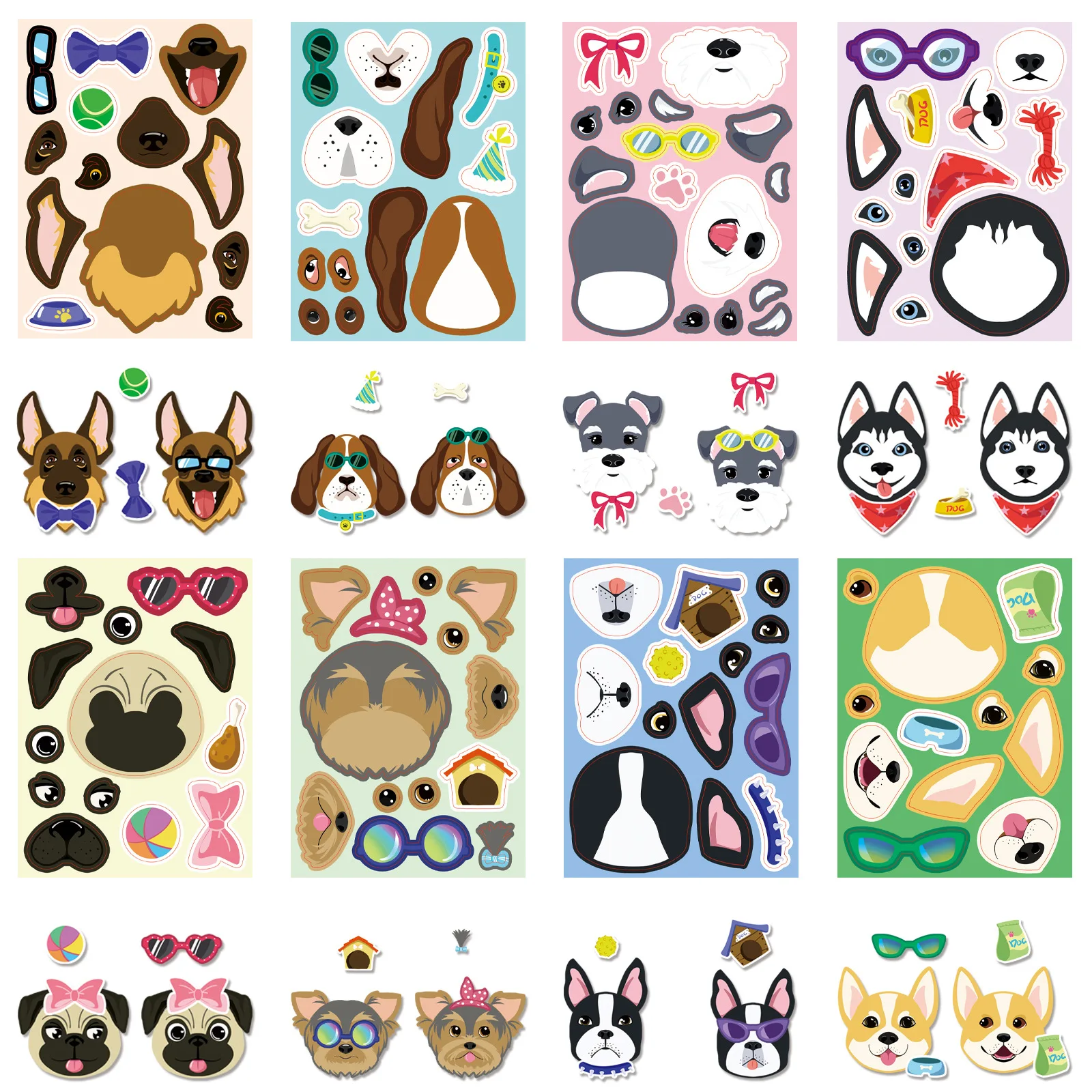 8PCS Cartoon Cute Dog Stickers Puzzle Creative Puzzle Stickers Laptop Luggage Skateboard Phone Car DIY Sticker
8PCS Cartoon Cute Dog Stickers Puzzle Creative Puzzle Stickers Laptop Luggage Skateboard Phone Car DIY Sticker