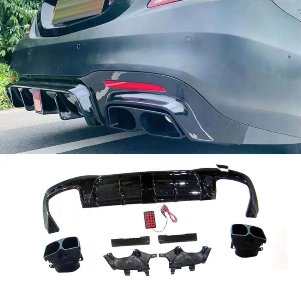 VACOMUL Rear Bumper Diffuser Spoiler with Exhaust Muffer for Mercedes Benz S Class W222 S450 500 560 S63 S65 AMG 2018-2021 ABS
VACOMUL Rear Bumper Diffuser Spoiler with Exhaust Muffer for Mercedes Benz S Class W222 S450 500 560 S63 S65 AMG 2018-2021 ABS