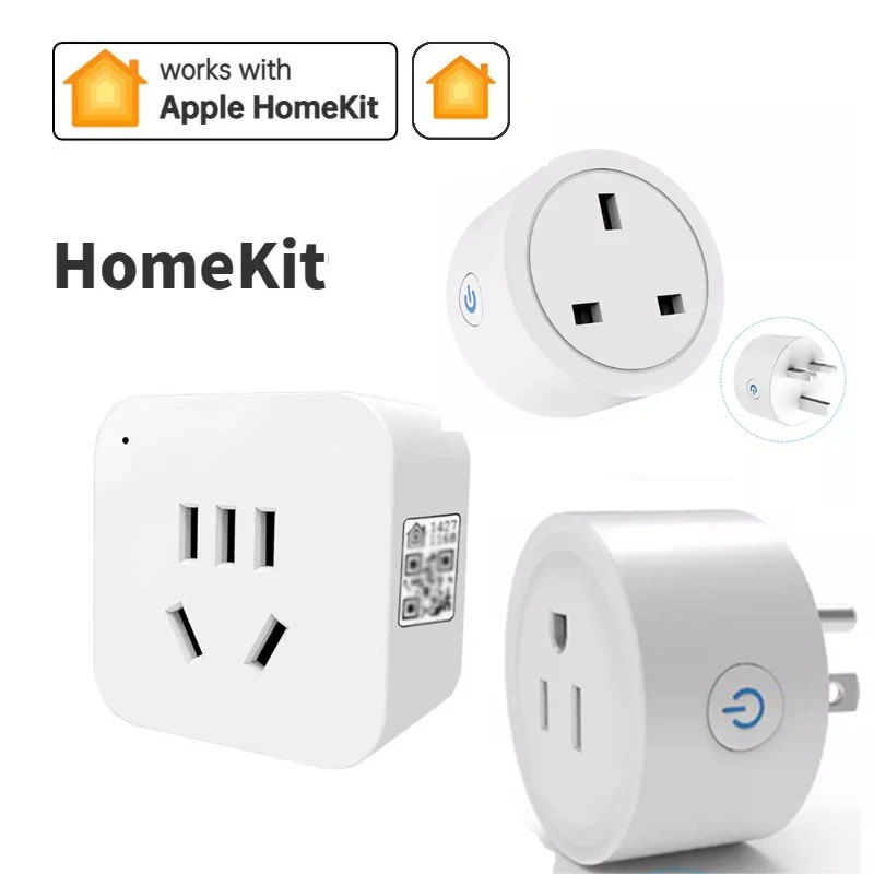 HomeKit US UK Smart Remote Plug 10A WiFi Socket,APP Timing Schedule Smart Home Outlet Siri Alexa Google Home Voice Control
HomeKit US UK Smart Remote Plug 10A WiFi Socket,APP Timing Schedule Smart Home Outlet Siri Alexa Google Home Voice Control
